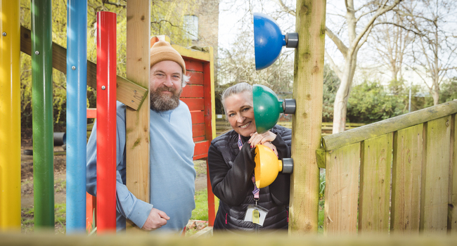 Robin McKeown and Nikki Pinfold at Hayward Adventure Playground in Islington